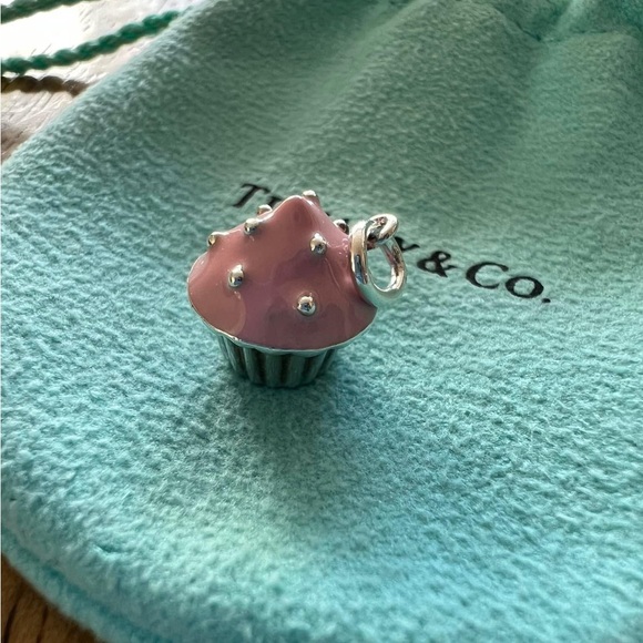 Authentic Tiffany & Co Pink Cupcake Charm - Picture 2 of 3